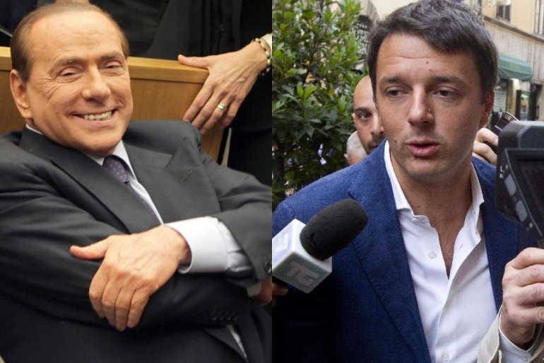 Matteo-Renzi-Silvio-Berlusconi